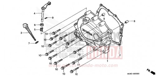 COPERCHIO CARTER MOTORE DESTRO XLR125RW di 1998